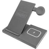 Digitus USB Batterier & Opladere Digitus trådløs opladningsstander 3-i-1 15 Watt
