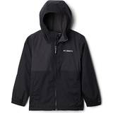 XL Regntøj Columbia Boy's Rainy Trails Fleece Lined Jacket - Black/Black Slub