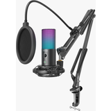 Pop filter Fifine Technology Set: Condenser Microphone T669 PRO3 RGB HOLDER POP FILTER