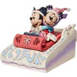 Disney Mickey Mouse Figurer Disney Mickey og Minnie kører i slæde