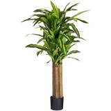 Evergreen Krukker, Planter & Dyrkning Evergreen Kunstig Dracaena Drage Plant Dracena Tree Plant