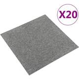 Tæppefliser vidaXL tæppefliser 20 stk. 5 m² 50x50 cm grå