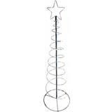 Sort Brugskunst Spiral Juletræ 145cm