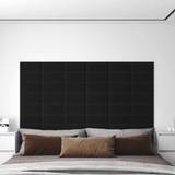 Pladematerialer vidaXL vægpaneler 12 stk. 30x15 cm 0,54 m² stof sort