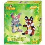 Dyr - Kaniner Kreativitet & Hobby Hama Beads Midi - Gaveæske Ræv og Kanin 3D