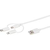 Vivanco 2.0 Kabler Vivanco USB-A 3-in-1 Cable