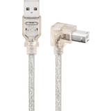 Transparent - USB-kabel Kabler Pro USB 2.0 Hi-Speed 90°