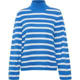InWear Dame Sweatere InWear MusetteIW Striktrøje, Blue/White
