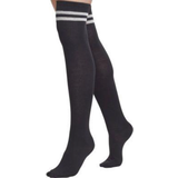 Urban Classics Polyester Undertøj Urban Classics Women's Overknee Socks 2-pack - Black