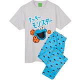 XL Nattøj Sesame Street Cookie Monster Pyjama Set - Blue