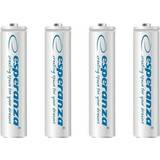 Esperanza Batterier - Genopladelige standardbatterier Batterier & Opladere Esperanza battery 4 x AAA NiMH