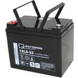 Agm batteri Q-Batteries 12LS-33 12V 35Ah 10-års AGM batteri