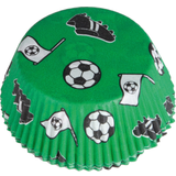 Amscan Bagetilbehør Amscan Fodbold cupcake forme Muffinform 5 cm