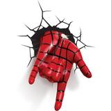 Marvel Børneværelse Marvel Spiderman Hand Wall 3D Deco Natlampe