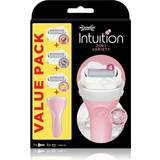Wilkinson Sword Barbertilbehør Wilkinson Sword Intuition Variety Edition handle 3 different heads Shaver for women