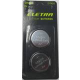 ELETRA BATTERIER LITHIUM CR2025 2 PAK ➞ På lager klar til levering og afhentning