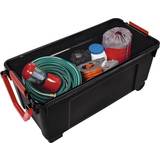 Sort Opbevaringsbokse Iris Box with Wheels Black/Red Storage Box