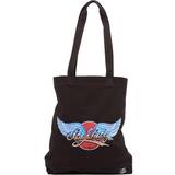 Superdry Womens Canvas Graphic Tote Bag Black Cotton One Size