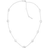 Halskæder Calvin Klein Molten Pebble Necklace - Silver/White