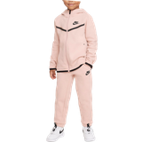 Nike Pink - Polyester Tracksuits Nike Toddler Sportswear Tech Fleece Zip Hoodie & Pants Set - Pink Oxford (26H052-A9I)