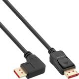 DisplayPort-kabler - Et stik - Han - Han InLine Right Angled DisplayPort-DisplayPort 1.4 5m