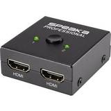 SpeaKa Professional Kabler SpeaKa Professional 2 porte HDMI-switch kan bruges tovejs