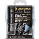 Chameleon Kuglepenne Chameleon 5 pen Gray Tones color tops set