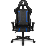 Blå - Justerbar siddehøjde Gamer stole L33T Energy Gaming Chair FCK Edition - Black/Blue