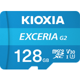 128 GB - V30 Hukommelseskort Kioxia Exceria G2 MicroSDXC Class 10 UHS-I U3 V30 100/50 MB/s 128GB