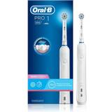 Turkis Elektriske tandbørster Braun Oral-B PRO 500, Voksen, Roterende, pulserende tandbørste, Turkis, Hvid, 2 min, 30 sec, Batteri, Indbygget batteri