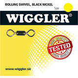 Wiggler Vinterfiskeri Wiggler Lekande Rolling Swivel (paket) 8 (10-pack, brottstyrka 20kg)