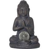 Med belysning Dekorationsfigurer Star Trading Buddha Dekorationsfigur 27cm