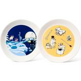 Porcelæn Børnebestik Arabia Moomin Plates 2-pack