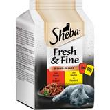 Sheba Dyrlægefoder Kæledyr Sheba 72x50g Fresh & Fine Fine varianter i sauce kattemad