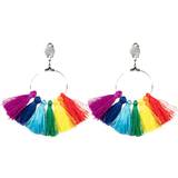 Clips-øreringe Boland Tassel Earrings - Silver/Rainbow