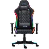 Læder Gamer stole Dacota Avenger RGB Lighting Gaming Chair - Black