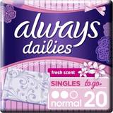 Duft Trusseindlæg Always Dailies Normal To Go Fresh 20-pack