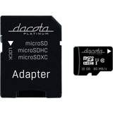 Micro sd kort 16 gb Dacota Platinum P.MICRO-SD 16GB C10/U1/V10/R80 AD ➞ På lager klar til afhentning