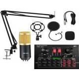 Mikrofon mixer Strado Microphone Studio microphone with mixer, Bluetooth karaoke sound card Sodial V8x Pro KIT universal