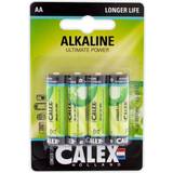 Batterier & Opladere Calex 133118 Alkaline Batteri 1,5V LR6/AA, blister 4 pk