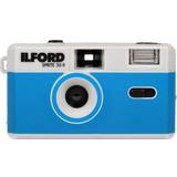 35mm film Ilford Sprite 35-II Reusable/Reloadable 35mm Analog Film Camera (Silver and Blue)