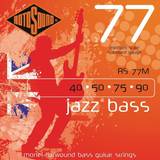 Rotosound Musiktilbehør Rotosound Jazz Bass 77 40-90 Rs77m Flatwound Bass Guitar Strings Medium