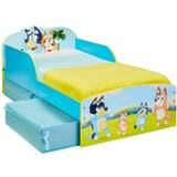 Blå - MDF Barrnesenge Disney Bluey Junior bed with 2 Storage Drawers
