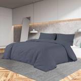 Sengetøj vidaXL sengetøj let mikrofiberstof Dynebetræk Grå (200x200cm)