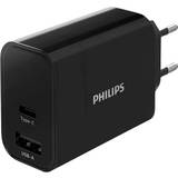 Philips Mobilopladere Batterier & Opladere Philips USB-C og USB-A lader 30 W