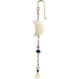 Smykker Stine A Midnight Moon Earring - Gold/Pearl
