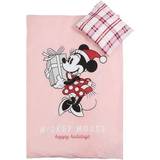 Mickey Mouse Tekstiler Licens Jule sengetøj junior 100x140cm Minnie Mouse Rosa