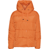 Orange - Trykknapper Overtøj Vero Moda Women's Hooded Jacket