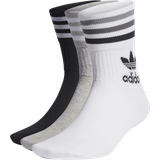Polyester - Stribede Undertøj adidas Mid Cut Crew Socks 3-pack