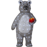 Grå - Plast Julebelysning Star Trading Crystalo Bear Julebelysning